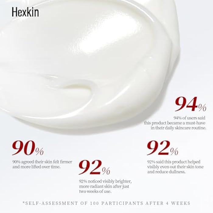 Hexkin قناع الوجه الكوري للعناية بالبشرة، قناع تقشير بلف الكولاجين - للعناية بالمرونة والترطيب، يقلل من الترهل والبهتان - كولاجين مهدرج لبشرة متألقة 2.82 أونصة. - Image 3