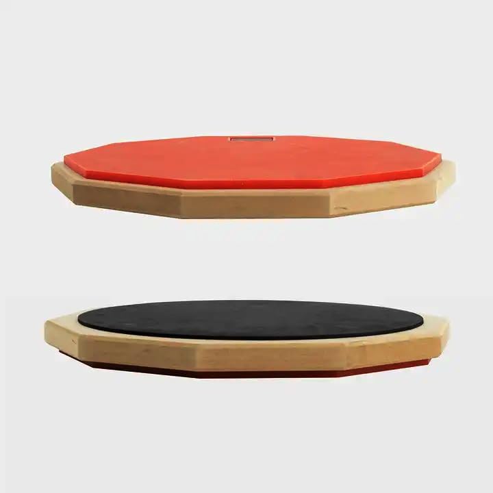 Softline Pro لوحة ممارسة الطبول المزدوجة 12" و 10 زوايا مزدوجة الجانب (SP-DPP-40-BK) - Image 3