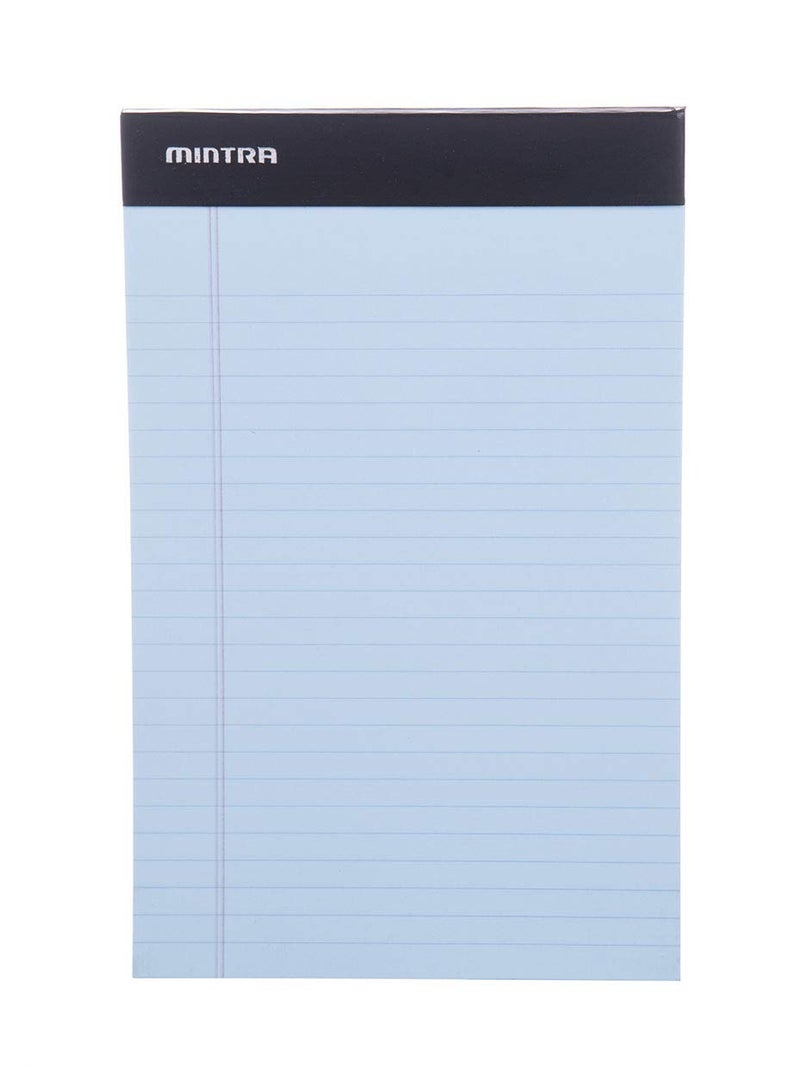 Mintra Office Colorful Legal Pads - Includes 2 Blue, 2 Pink, and, 2 Green Writing Pads, Micro Perforated Lined Sheets, Ideal for Professional & Personal Use, 5"x8" Narrow Ruled, 6 pack Basic Pastel - Image 2
