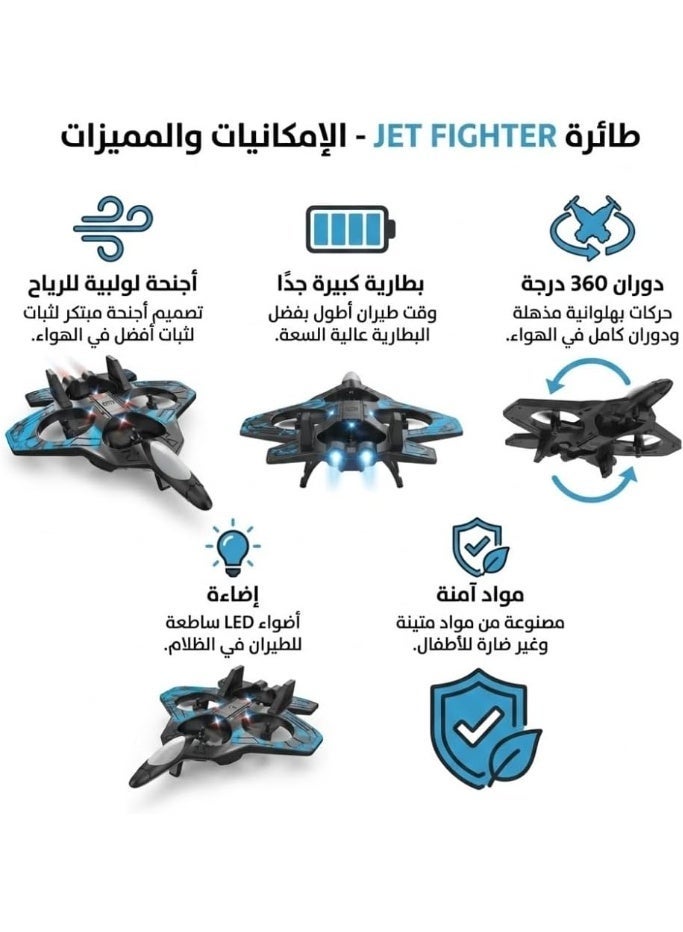 طائرة مقاتله فلين F16 بالتحكم عن بعد حجم وسط 2.4G المقاتلة هواية طائرة شراعية طائرة رغوة اللعب RC بدون طيار أطفال هدية - Image 2