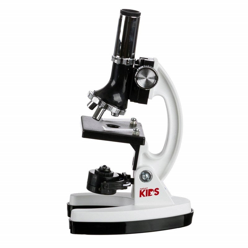 AmScope - FBA_M30-ABS-KT1-W AMSCOPE-Kids M30-ABS-KT1-W 120X-240X-300X-480X-600X-1200X 48pc Metal Arm & Base Educational Kids Biological Microscope Kit - Image 3