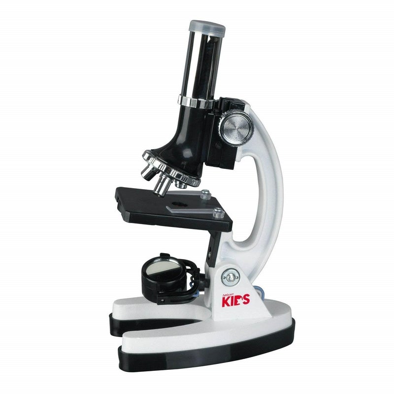 AmScope - FBA_M30-ABS-KT1-W AMSCOPE-Kids M30-ABS-KT1-W 120X-240X-300X-480X-600X-1200X 48pc Metal Arm & Base Educational Kids Biological Microscope Kit - Image 4