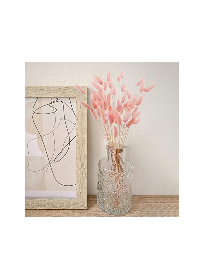 The Bros Natural Bunny Tails Dried Flowers, 70 Pcs Dried Lagurus Ovatus, Dried Pink Pampas Grass Decor for Farmhouse Flower Arrangements Wedding Home Boho Party Decorations - Image 4