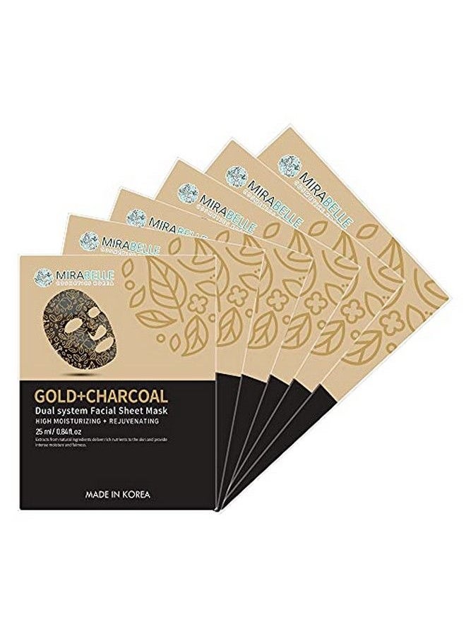 Gold + Charcoal Dual System Facial Sheet Mask (Pack Of 6) - pzsku/ZC0B2CD822B1CFD292E05Z/45/_/1658555640/1ad0869b-13a5-4c6a-86c8-a98ff644b28c