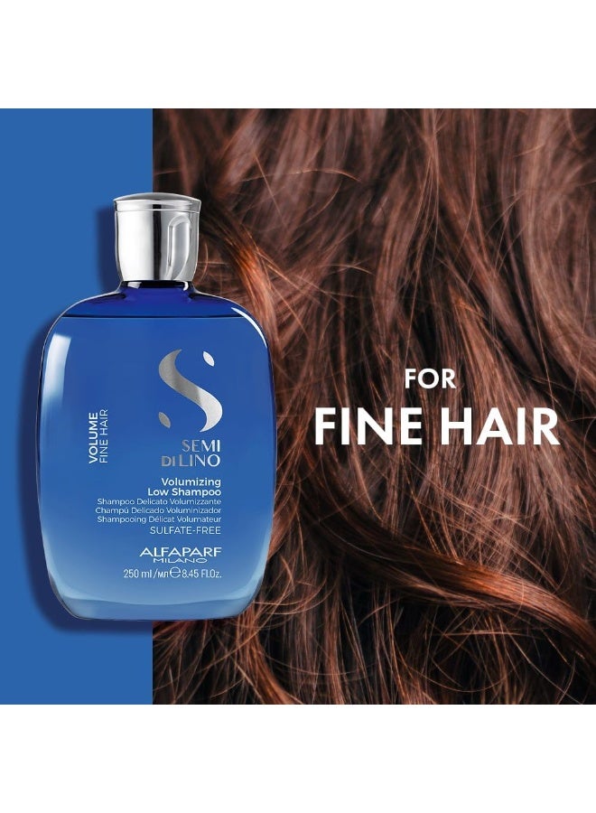 ALFAPARF Milano Semi Di Lino Volume Shampoo For Fine Hair – Sulfate Free Volumizing Low Shampoo - Adds Intense Volume, Thickness and Body - Anti-Frizz - Professional Salon Quality - Image 3