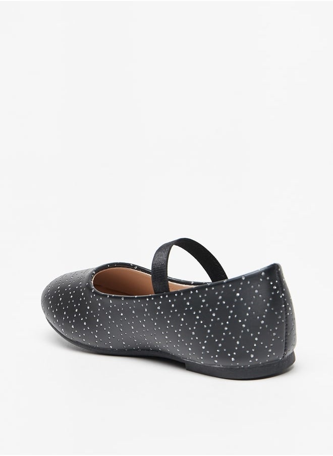 Flora Bella By Shoexpress - Girl's Embellished Mary Jane Shoes with Elasticated Strap - Image 1