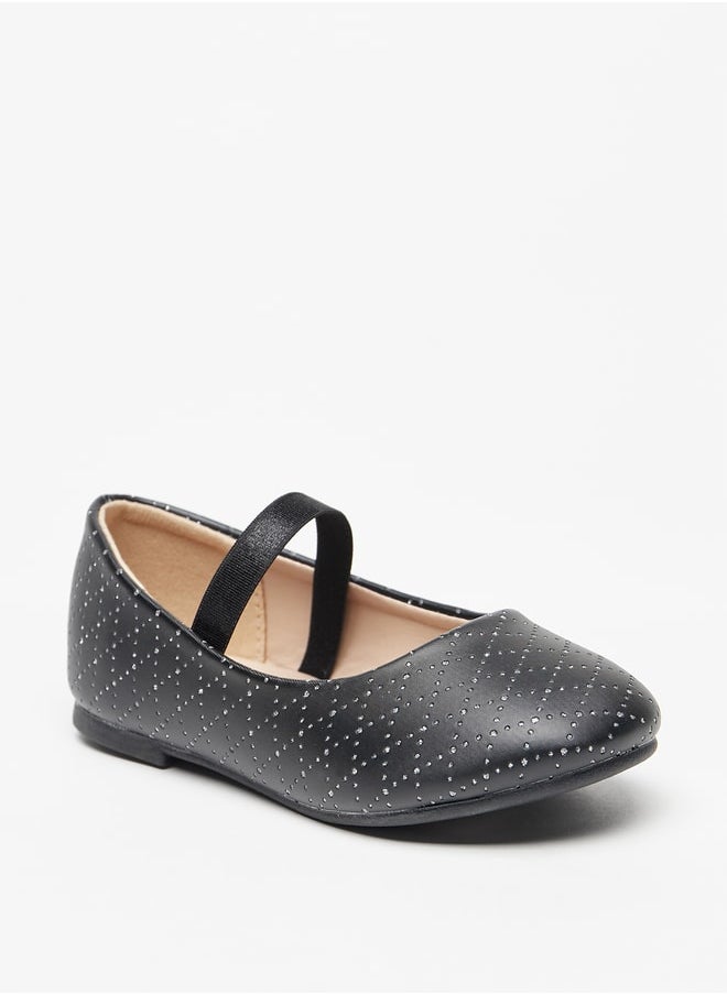 Flora Bella By Shoexpress - Girl's Embellished Mary Jane Shoes with Elasticated Strap - Image 1