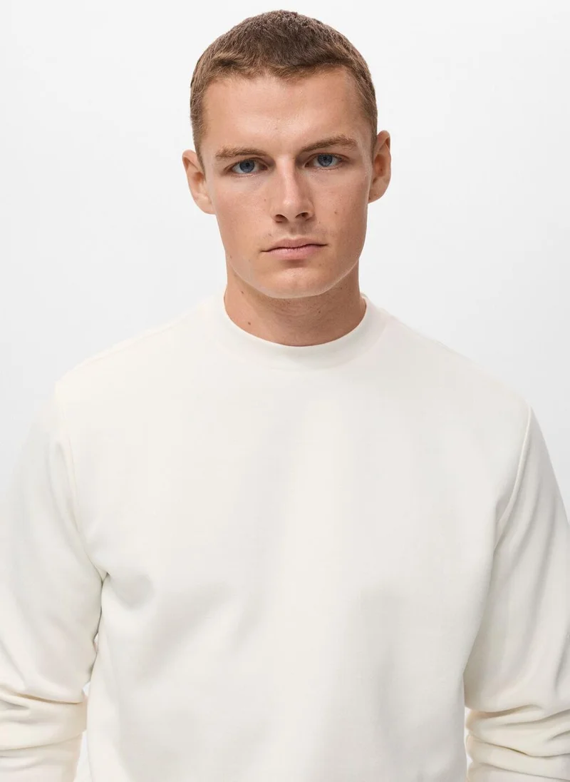 Mango Man Regular-fit cotton sweatshirt