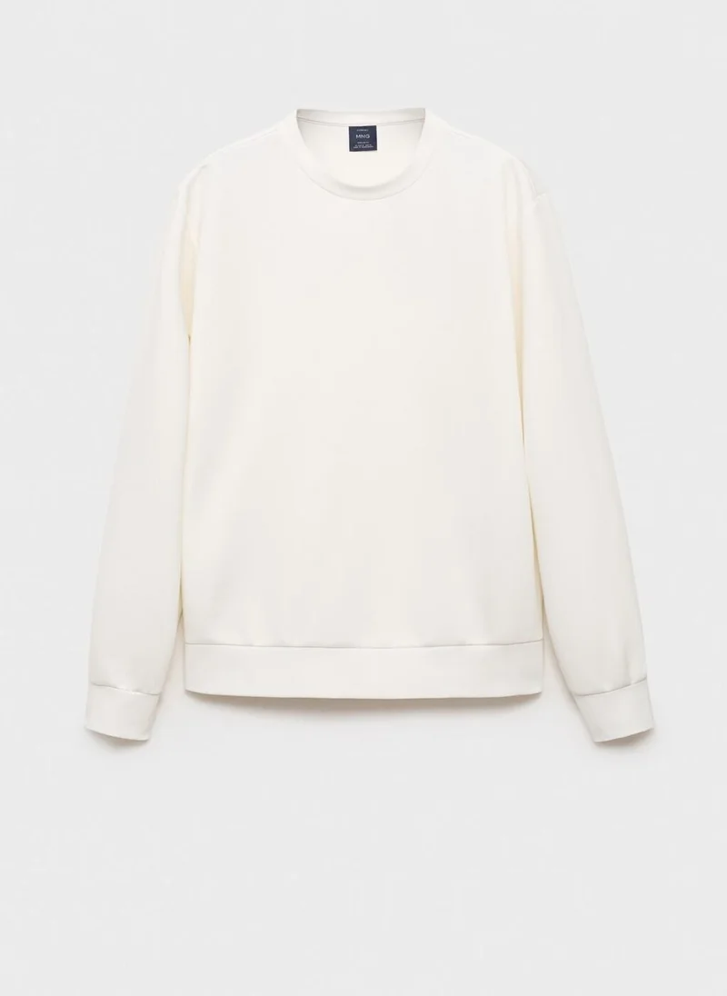 Mango Man Regular-fit cotton sweatshirt