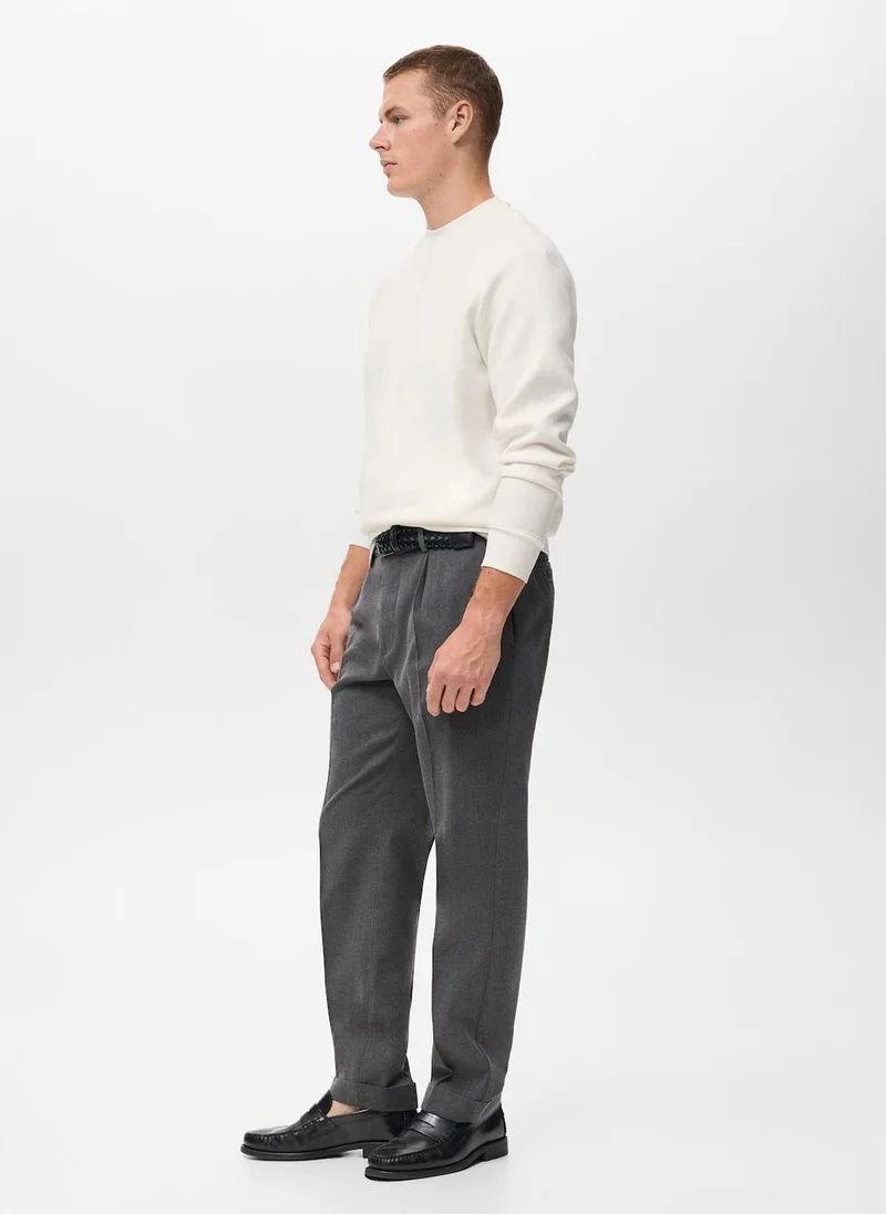 Mango Man Regular-fit cotton sweatshirt