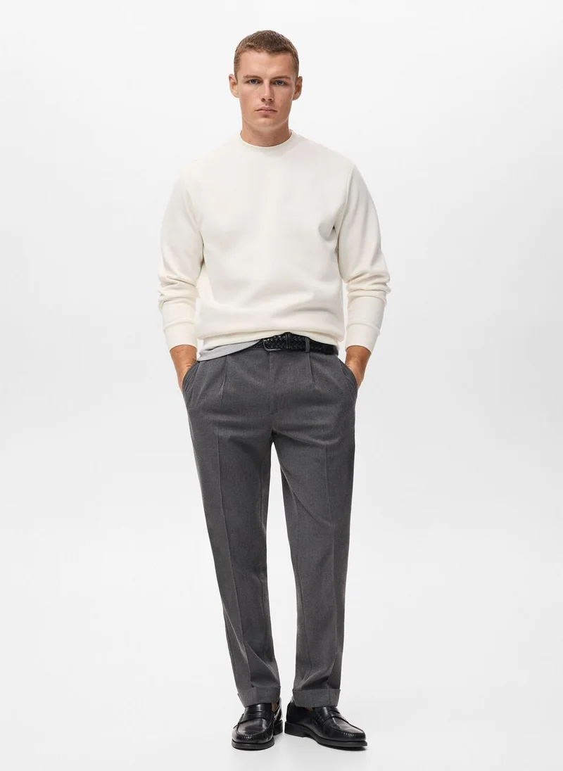 Mango Man Regular-fit cotton sweatshirt