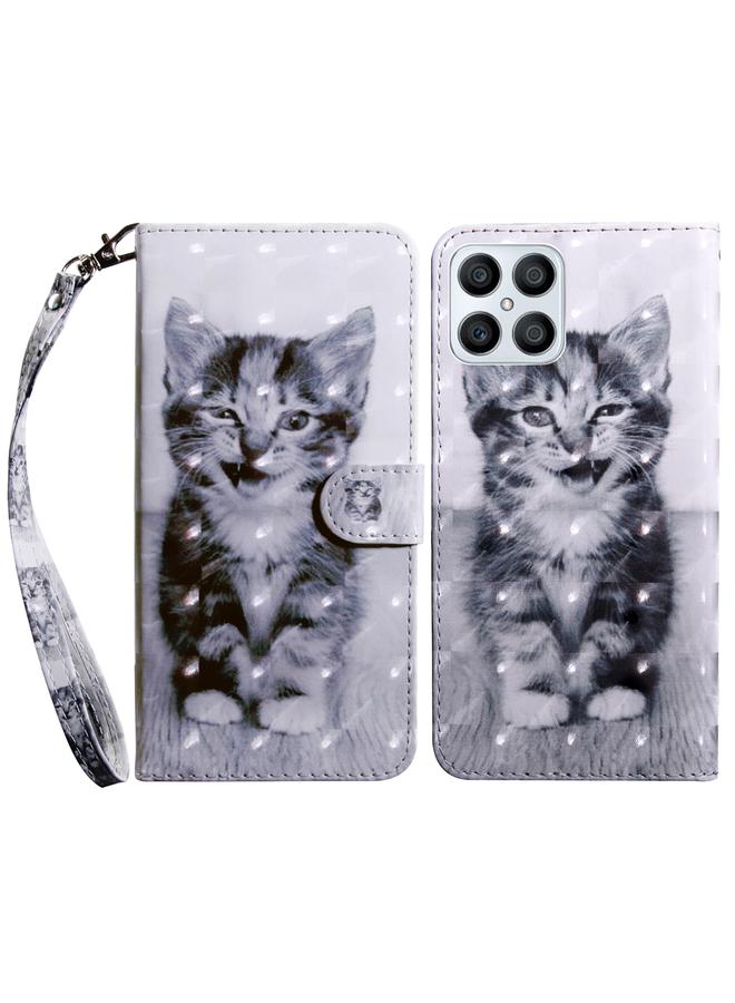 S-TOP Case For Honor X8 4G 3D Painted Leather Phone Case - Image 1