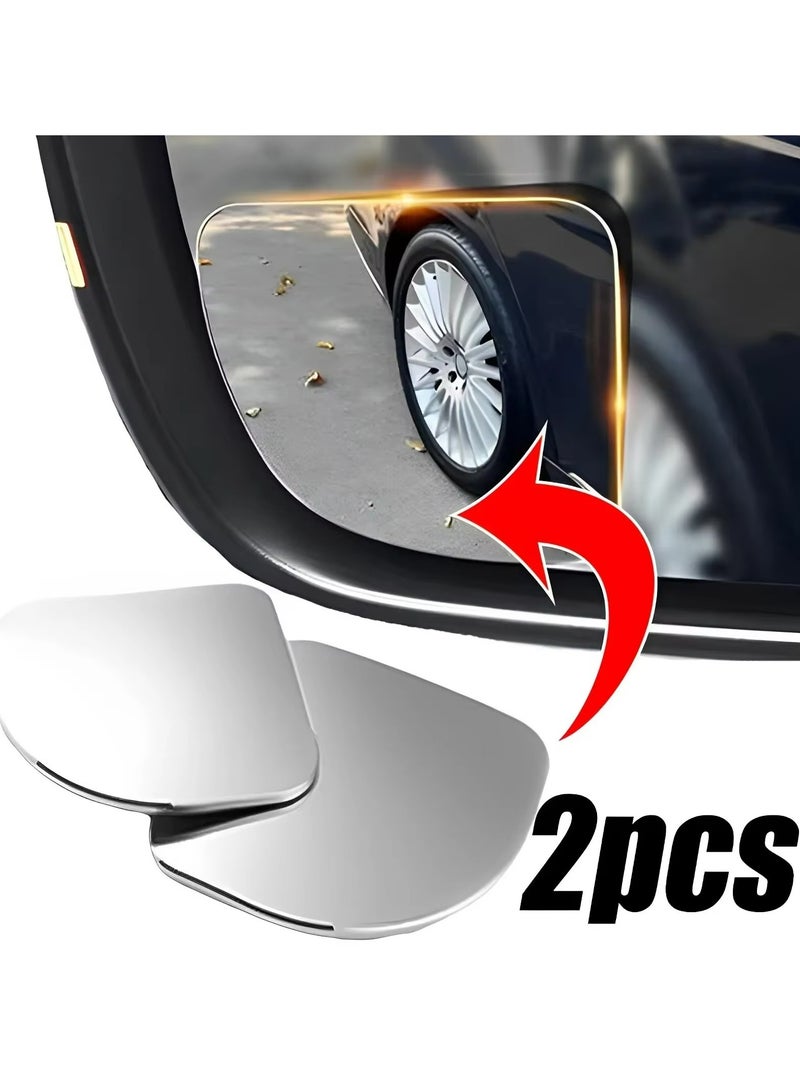 Generic Blind Spot Mirrors 360° Car Mirror Wide Angle 2 Pieces Car Adjustable Auxiliary Rearview Mirrors HD Frameless Small Car Mirrors  - Image 1