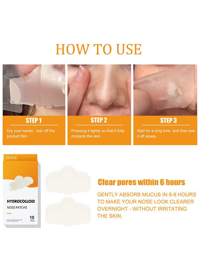 EELHOE Blackhead Pore Strips, Deep Cleansing, Face Nose Pores 10 Strips - Image 5