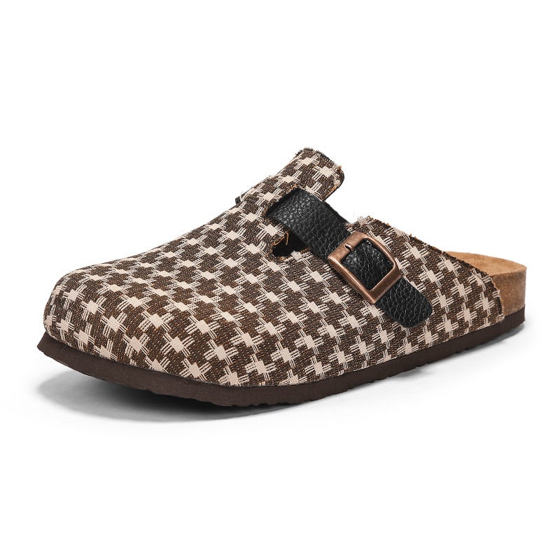 2026 ربيع أحذية النساء الجديدة مع الأقدام السميكة، انزلاق على مريحة Birkenstock-النمط العادي مغلق إصبع القدم البغال - Image 1