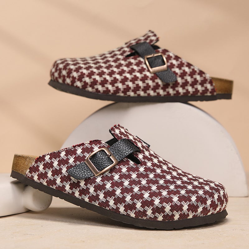 2026 ربيع أحذية النساء الجديدة مع الأقدام السميكة، انزلاق على مريحة Birkenstock-النمط العادي مغلق إصبع القدم البغال - Image 5