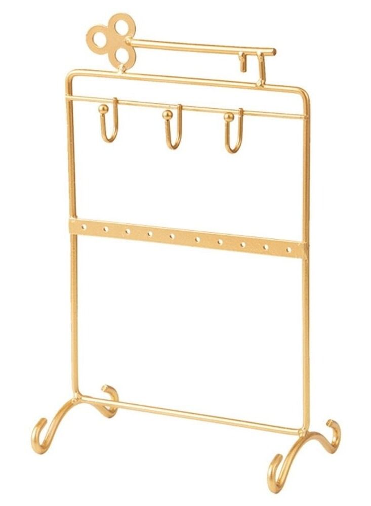 CATANES Earrings Organizer Jewelry Display Iron Stand Gold - Image 2
