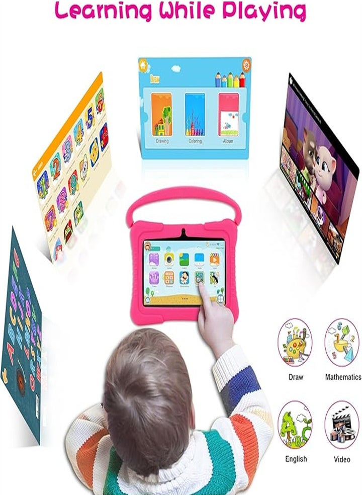 Generic 7 Inch Kids Android Tablet, 1GB Ram 16GB Storage, Toddler Tablet with IPS Screen, Parental Control, Bluetooth, WiFi, Child Proof Case with Stand, Learning  - Image 5