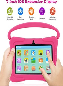Generic 7 Inch Kids Android Tablet, 1GB Ram 16GB Storage, Toddler Tablet with IPS Screen, Parental Control, Bluetooth, WiFi, Child Proof Case with Stand, Learning  - Image 3