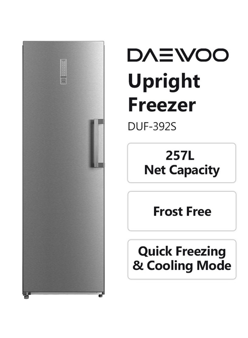 DAEWOO 392L Gross / 257L Net Capacity Upright Freezer, Frost-Free Convertible Freezer/Fridge, Multi-Function, Premium Stainless Steel Design, - Image 2