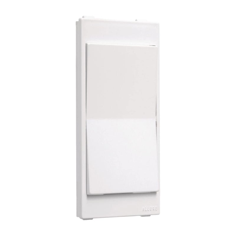 TayMac A20W ALLURE White 1Gang Rocker Switch Plate Insert Covers Existing Devices Instead of Replacing Them