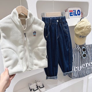 Boys Alpaca Fleece Cartoon Vest Autumn Winter 2023 Thickened Zip Gilet M apricot - pzsku/ZC0B3351C3E9FF80947C1Z/45/1750431784/3be0fbac-28bf-4929-8932-8f8bc8a5cc50