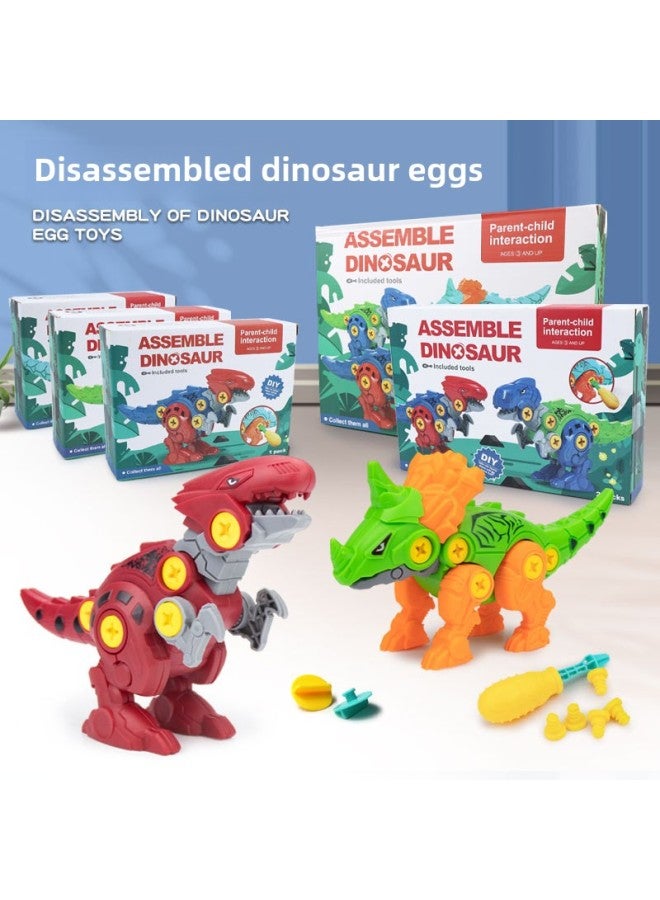 Assembled Dinosaur Egg Children's Toys Little Boy Explosions DIY Tyrannosaurus Rex Triceratops Toy Stall Supply Wholesale-Color:Large Disassembly Triceratops 【without Eggshell Color Box】】 - Image 3