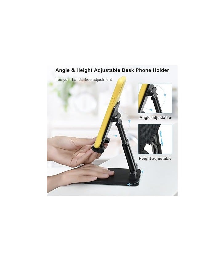Foldable Desk Phone Holder Portable Adjustable Angle with Stable Anti-slip Design - Image 4