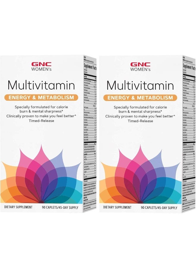 GNC Women's Energy & Metabolism Multivitamin 90 ct (Pack of 2) - Image 1