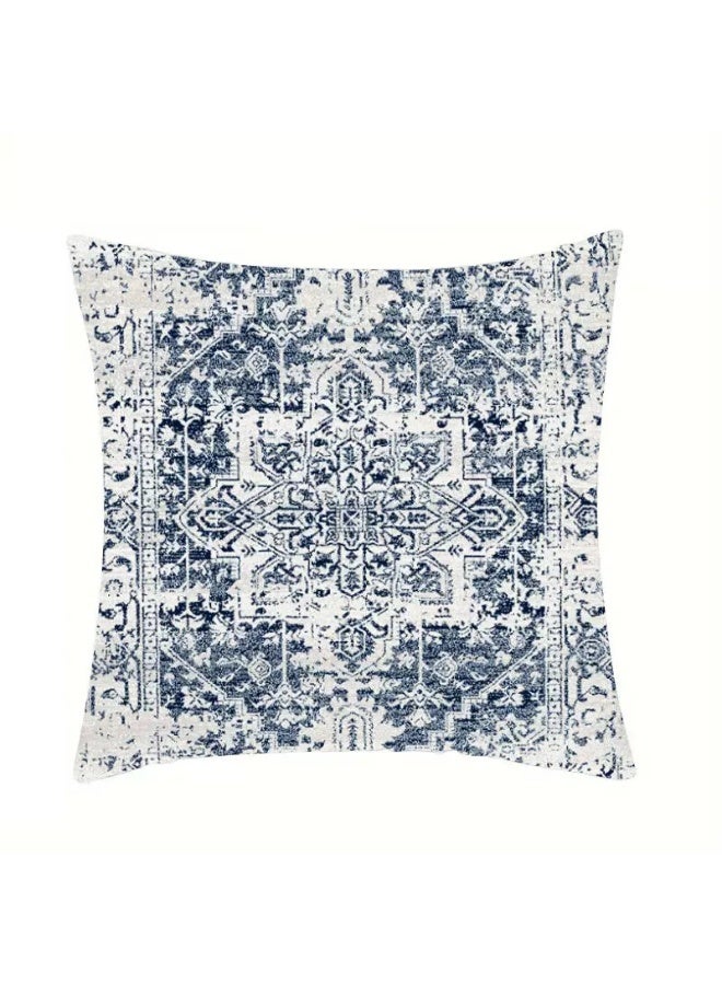 طقم أغطية وسائد من 4 قطع، غطاء وسادة، غطاء وسادة بنمط بوهيمي 45 سم × 45 سم، مناسب لغرفة المعيشة أو الأريكة أو السرير، غطاء وسادة 18 × 18 بوصة - Image 4