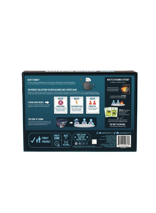 إكسبلودنج كيتنز لعبة بطاقات Exploding Kittens Recipes for Disaster مجموعة ألعاب ممتعة تحتوي على 121 بطاقة للعائلة والأصدقاء +7 سنوات من 2 إلى 5 لاعبين - Image 2