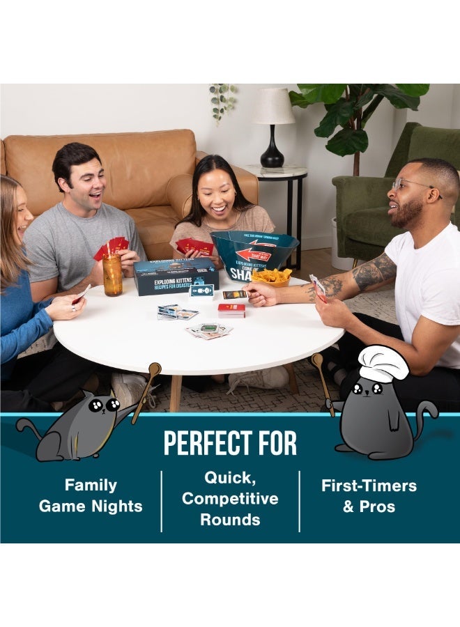 إكسبلودنج كيتنز لعبة بطاقات Exploding Kittens Recipes for Disaster مجموعة ألعاب ممتعة تحتوي على 121 بطاقة للعائلة والأصدقاء +7 سنوات من 2 إلى 5 لاعبين - Image 4