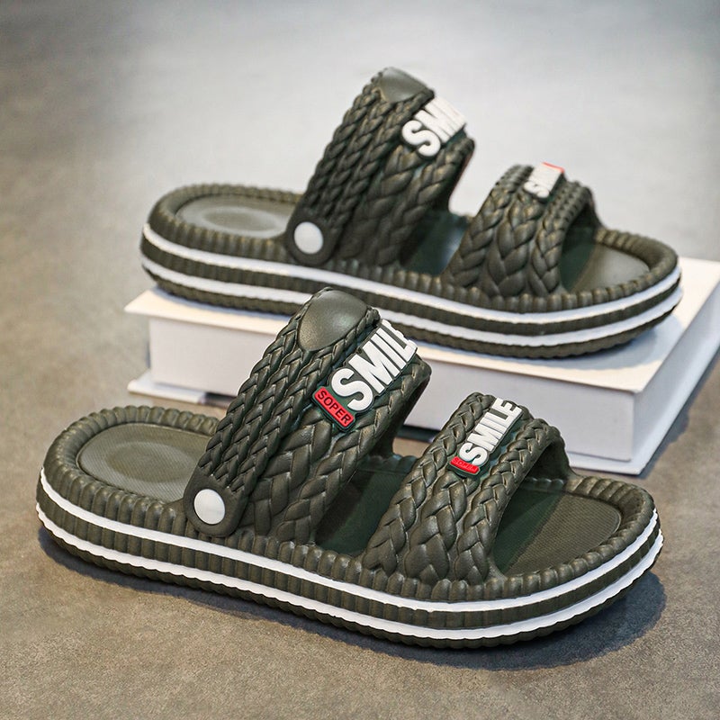 Large Size Slippers for Men, Summer 2025 New Style, Wear-Resistant Soft-Soled Beach Sandals for Driving and Driving - Image 1