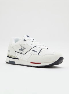 Men's Printed Low Top Sneaker In White