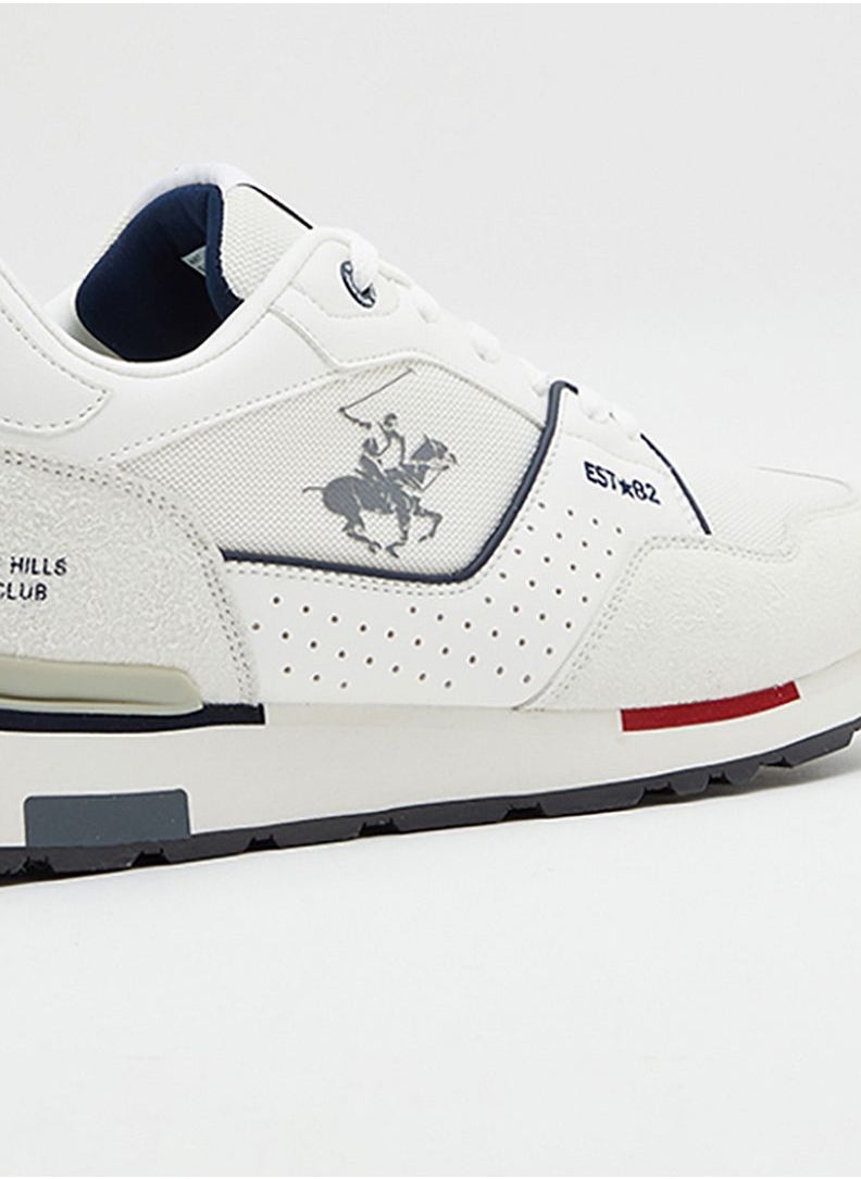 BEVERLY HILLS POLO CLUB - Men's Printed Low Top Sneaker In White - Image 1