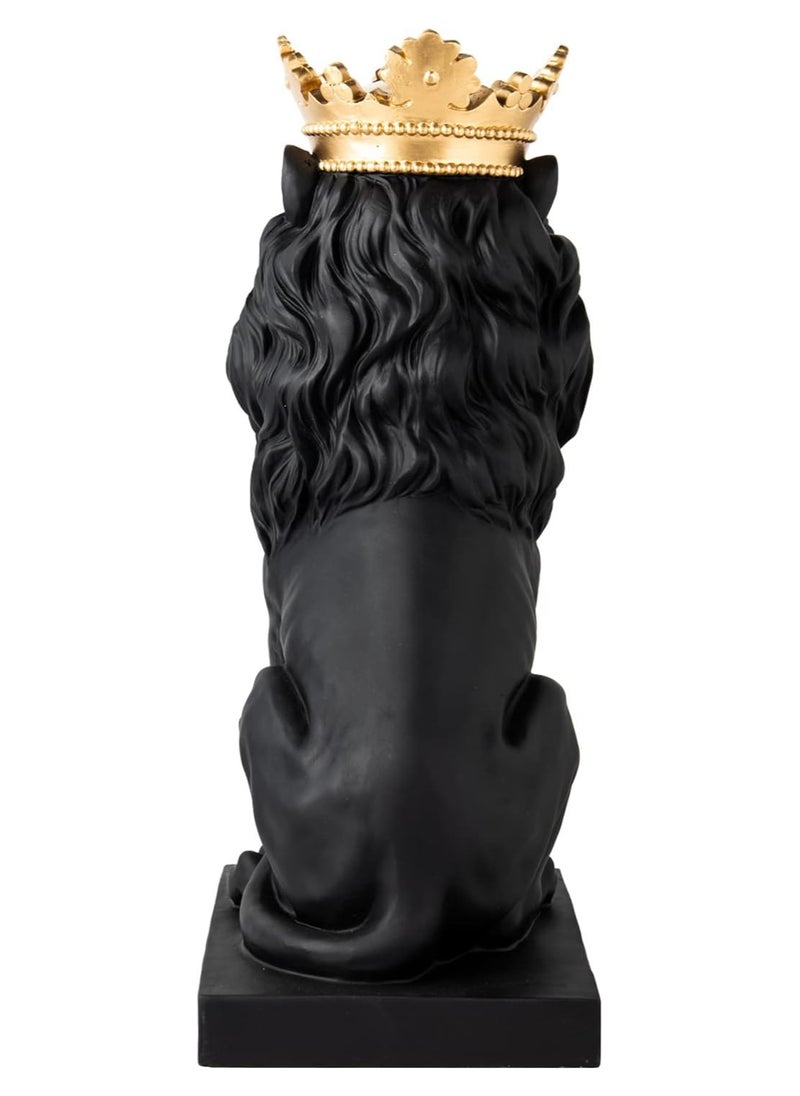 Generic Lion and King Crown Statue - Collectible Home Decor Statues 23cm x 15cm x 37cm  - Image 2