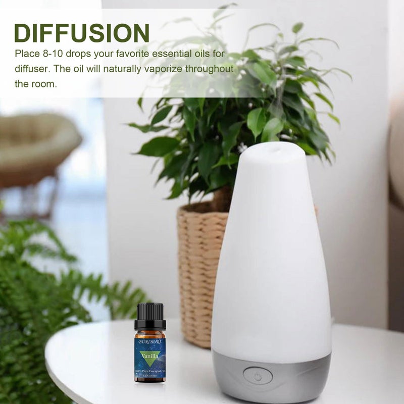 BURIBURI 100ML Vanilla Essential Oil, 100% Pure Undiluted Aromatherapy Vanilla Oil 3.38fl.oz for Soap, Candle Making, Massage, Diffuser, Humidifier - Image 3