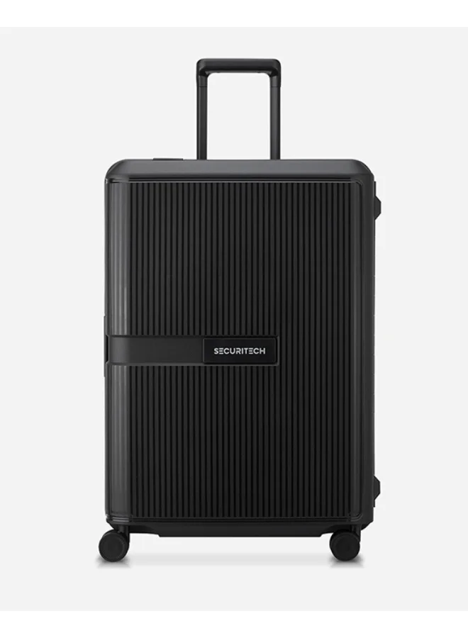Securitech Stone By Delsey Paris 70 Cm 4 Double Wheel Hardcase Check-In Luggage Trolley Case - Black