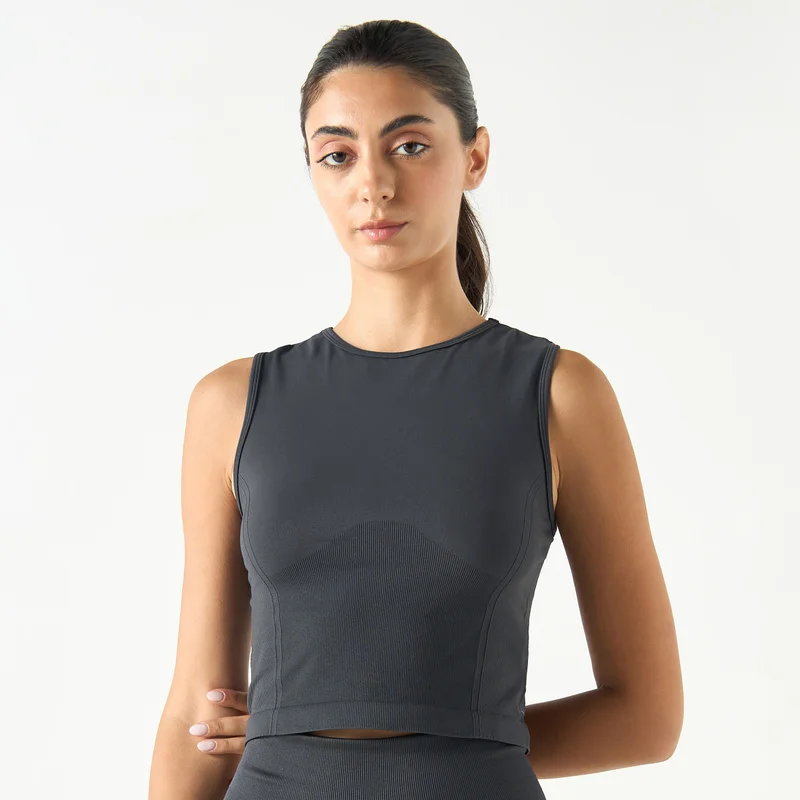 ADOT by Splash Cropped Tank Top with Racerback