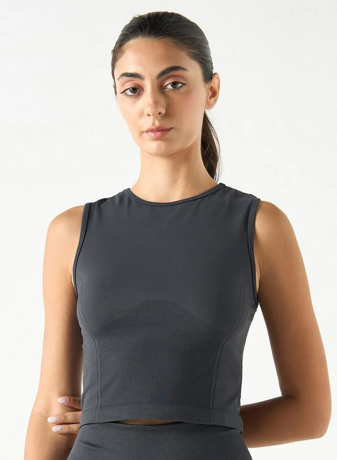ADOT by Splash Cropped Tank Top with Racerback
