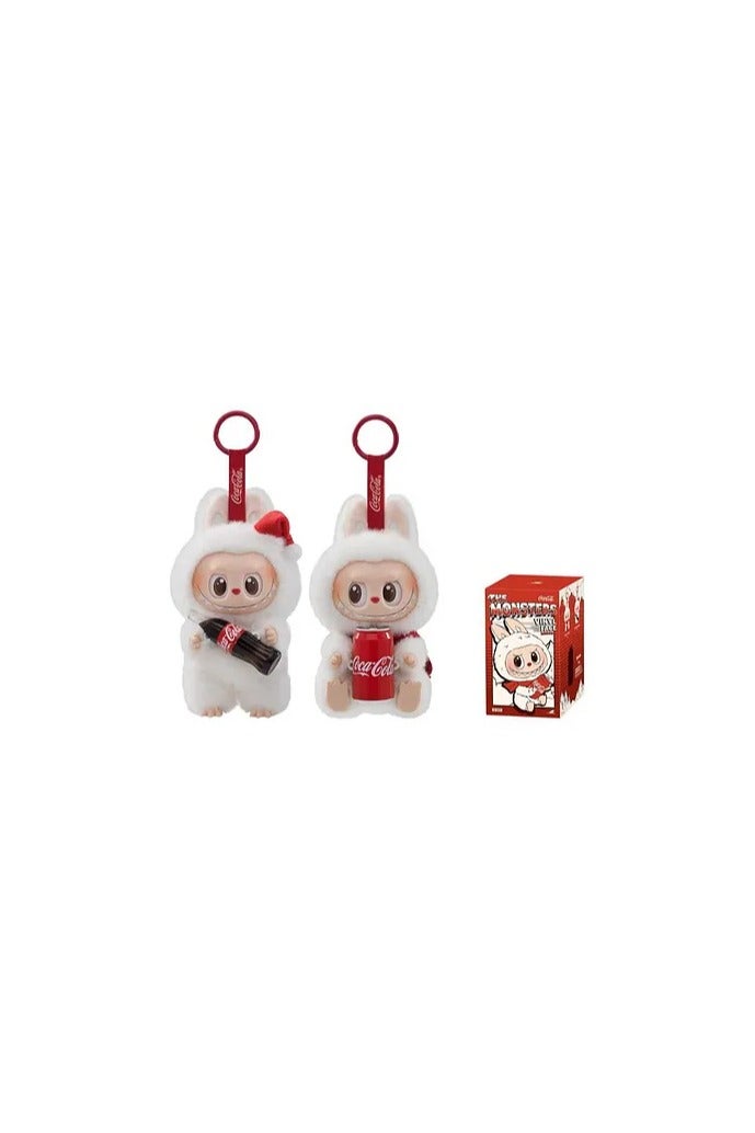 POP POP MART Labubu The Monsters Coca Cola Series Vinyl Face Single Blind Box Plush Toy, Versatile Use, Adorable Design, Surprise Element, 8 Years+, Assorted - 17cm - Image 1