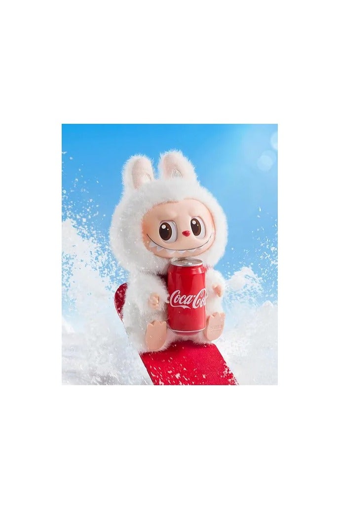POP POP MART Labubu The Monsters Coca Cola Series Vinyl Face Single Blind Box Plush Toy, Versatile Use, Adorable Design, Surprise Element, 8 Years+, Assorted - 17cm - Image 3