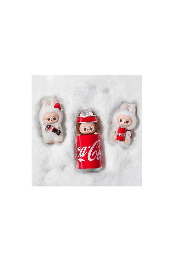 POP POP MART Labubu The Monsters Coca Cola Series Vinyl Face Single Blind Box Plush Toy, Versatile Use, Adorable Design, Surprise Element, 8 Years+, Assorted - 17cm - Image 4
