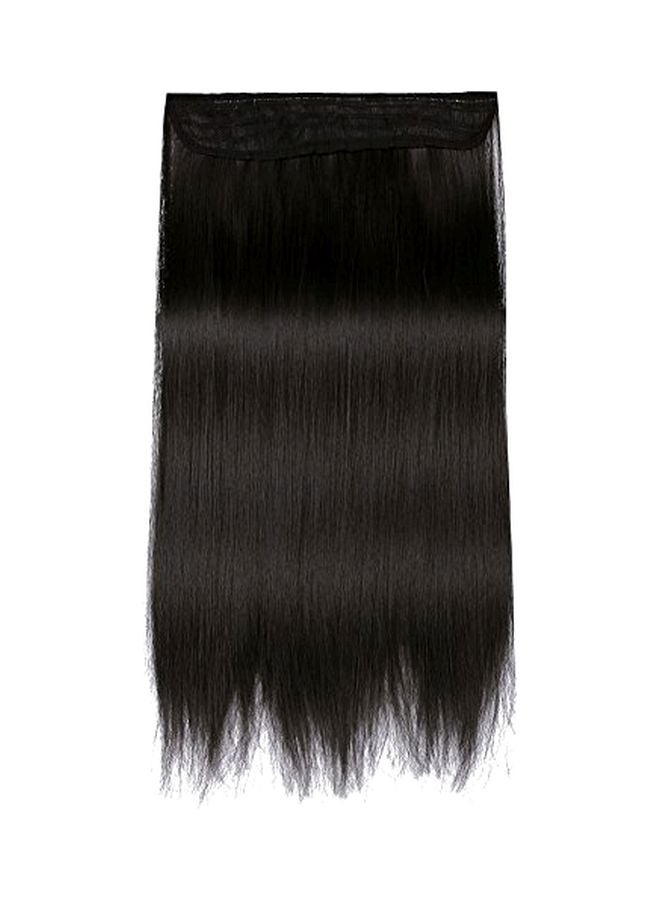 SARLA Invisible Wire Hair Extensions Straight Long Synthetic Hairpieces 22 Inch Adjustable Transparent Headband for Women Black Brown - Image 1