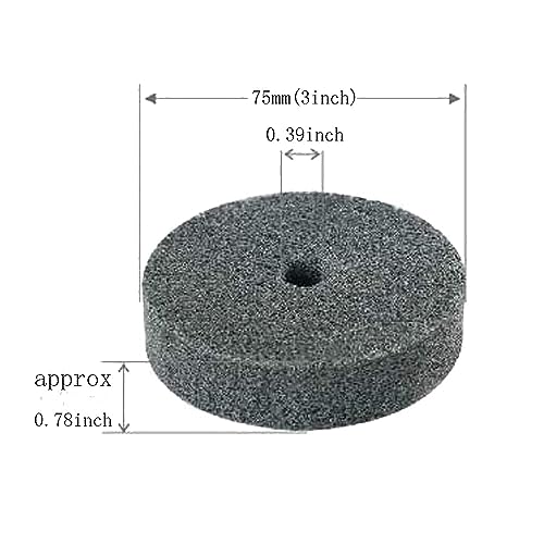 LUO KE 𝐋𝐮𝐨 𝐤𝐞 5 Pcs 3'' Fiber Buffing Wheel - 3/8'' Arbor Hole Replacement Fiber Buffing Polishing Wheels for Bench Buffer/Bench Grinder - Image 4