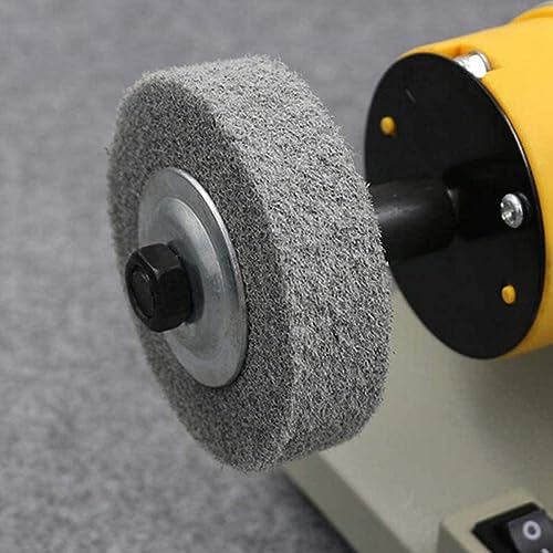 LUO KE 𝐋𝐮𝐨 𝐤𝐞 5 Pcs 3'' Fiber Buffing Wheel - 3/8'' Arbor Hole Replacement Fiber Buffing Polishing Wheels for Bench Buffer/Bench Grinder - Image 5