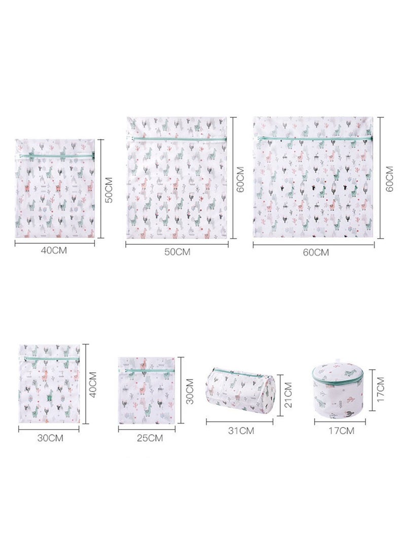 7pcs washing machine special laundry bag sweater underwear cleaning mesh bag clothes anti-deformation filter  - Image 2
