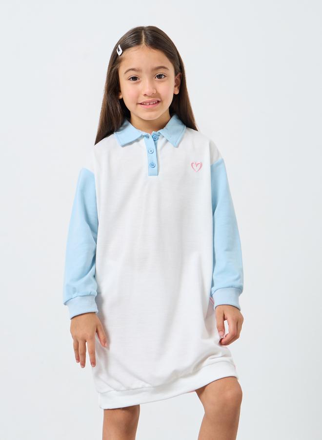 ستايلي فستان تيشيرت بياقة بولو - Image 2