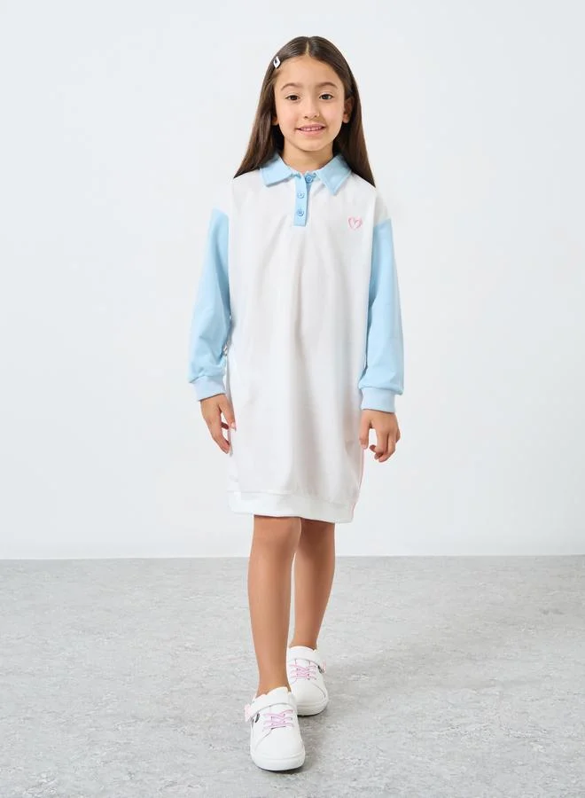 ستايلي فستان تيشيرت بياقة بولو