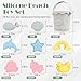 TGIQROVE 21Pcs Baby Beach Toys Silicone Beach Toys Baby Beach Essentials Travel Friendly Beach Set 2 Bucket 2 Shovel 16 Sand Molds Beach Bag Sand Toys for Toddlers 13 - Image 4